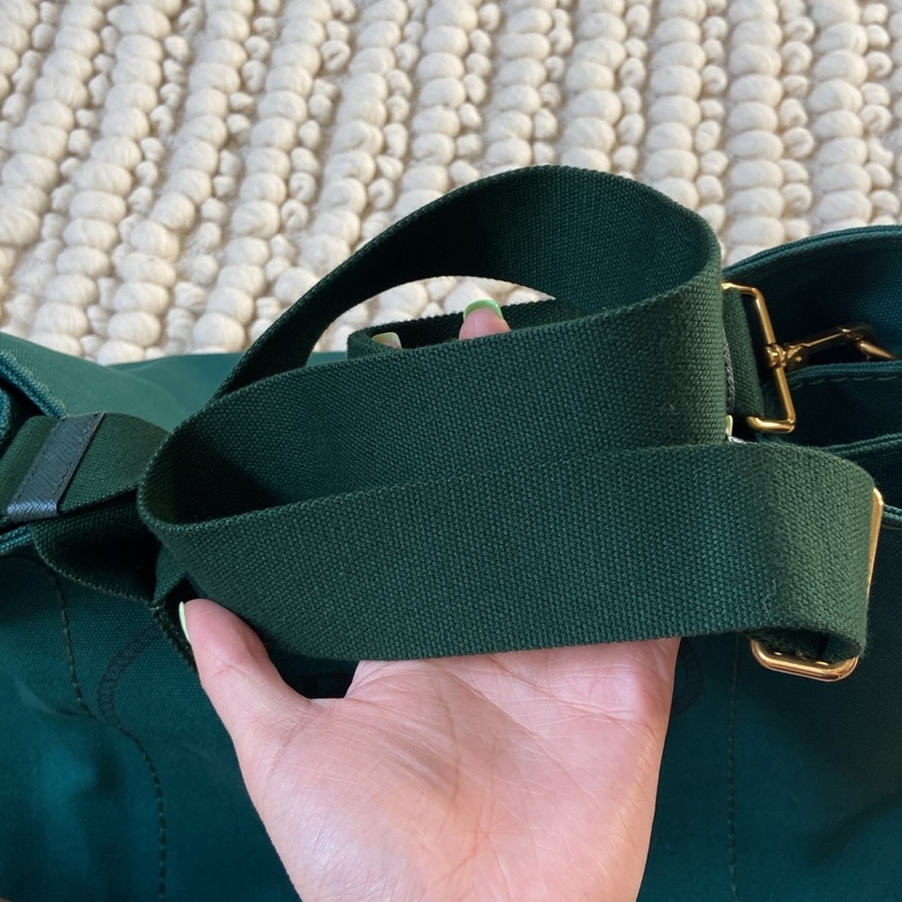 Prada Green Canapa GM w/ Strap - Picture 14 of 17